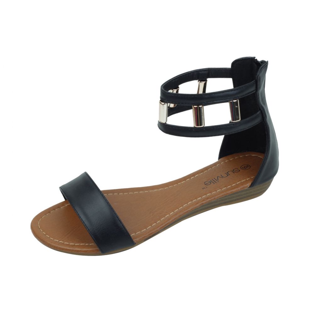Wholesale Footwear Ladies' Fashion Sandals Black | Distributor