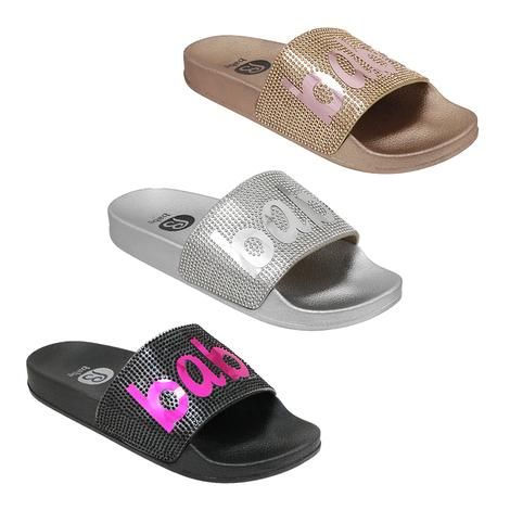 rhinestone slides women